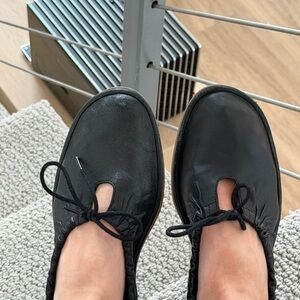 Anthropology tie-front ballet flats